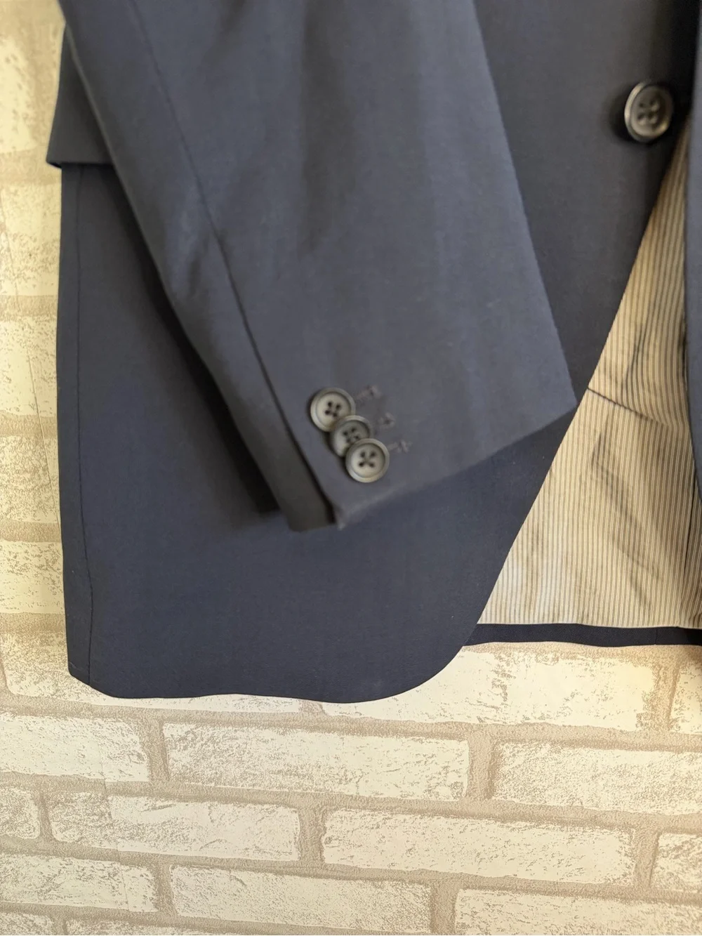 Banana Republic Navy Single-Breasted Tailored Blazer